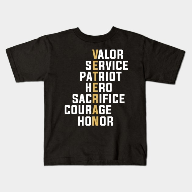 Veteran Kids T-Shirt by SrboShop